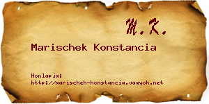 Marischek Konstancia névjegykártya